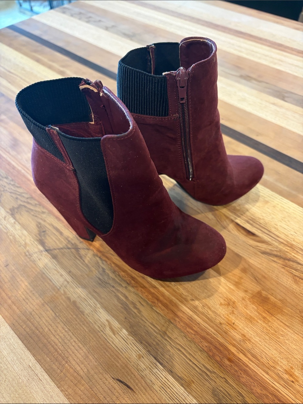 Pink & Pepper Wedge Booties size 5.5